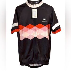 Nine Bull Men’s Cool Max  Club Cut /Full Zip  Bicycle Jerseys Shirt